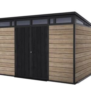 Signature 11x7 Storage Shed - Ashwood Brown