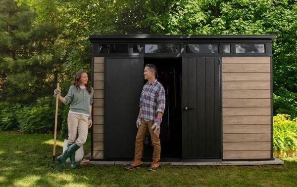 Signature 11x7 Storage Shed - Ashwood Brown