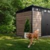 Signature 11x7 Storage Shed - Ashwood Brown