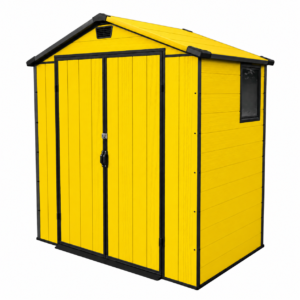 Patiowell 6x4 Plastic Shed with Window (Yellow)