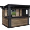 Signature 9x7 Outdoor Bar Shed - Walnut Brown