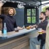 Signature 9x7 Outdoor Bar Shed - Walnut Brown